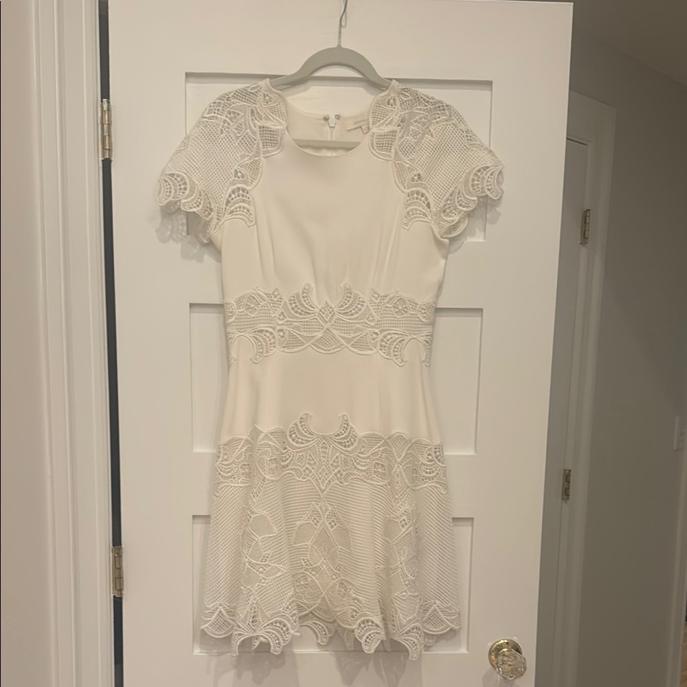 Elegant White Lace Dress